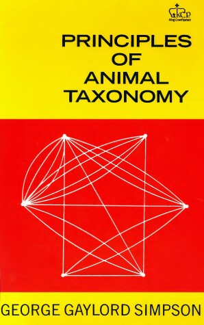 Cover of Principles of Animal Taxonomy