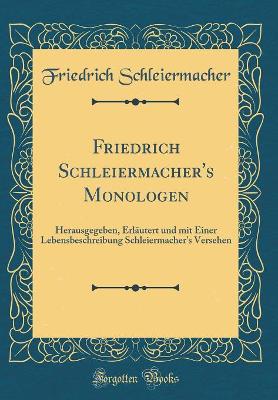Book cover for Friedrich Schleiermacher's Monologen