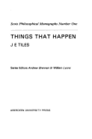 Cover of Things That Happen