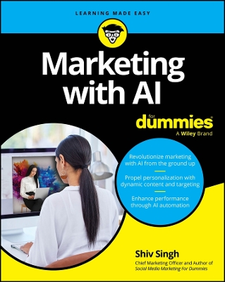 Book cover for Marketing with AI For Dummies