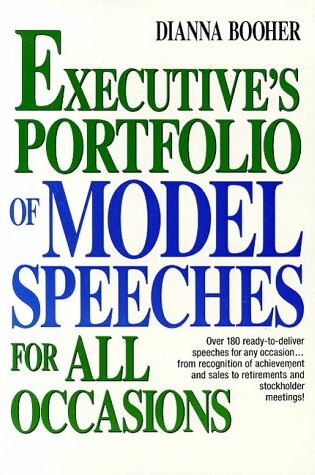 Cover of Executives Portfolio of Model Speeches for all Occasions