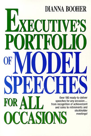 Book cover for Executives Portfolio of Model Speeches for all Occasions