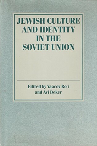 Cover of Jewish Culture and Identity in the Soviet Union