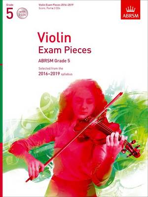 Cover of Violin Exam Pieces 2016-2019, Abrsm Grade 5