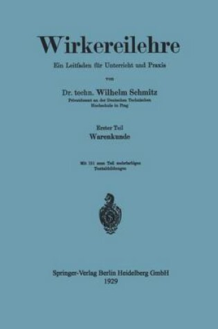 Cover of Wirkereilehre Ein Leitfaden Fur Unterricht Und Praxis