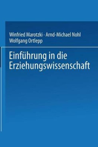 Cover of Einführung in die Erziehungswissenschaft