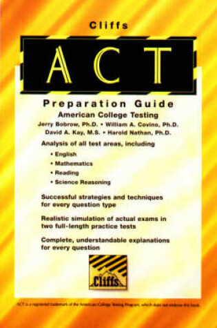 Cover of Cliffs American College Testing Preparation Guide