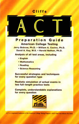 Book cover for Cliffs American College Testing Preparation Guide