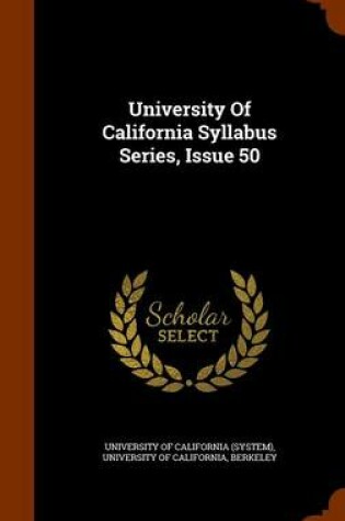 Cover of University of California Syllabus Series, Issue 50