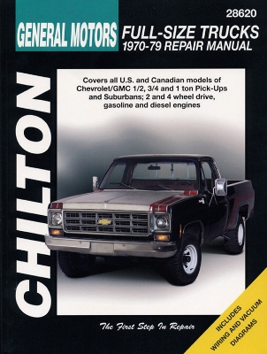 Book cover for Chevrolet Pick-Ups (70 - 79) (Chilton)