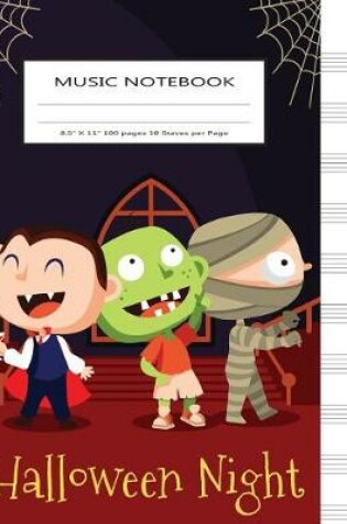 Cover of Music Notebook Halloween Night