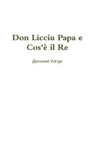 Cover of Don Licciu Papa e Cos'e il Re