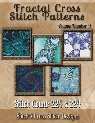 Book cover for Fractal Cross stitch Patterns Volume Number 9