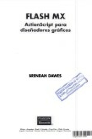 Cover of Flash MX Actioscript Para Disenadores Graficos