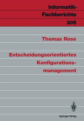 Book cover for Entscheidungsorientiertes Konfigurationsmanagement