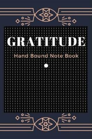 Cover of Gratitude hand bound note book