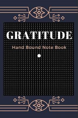 Book cover for Gratitude hand bound note book