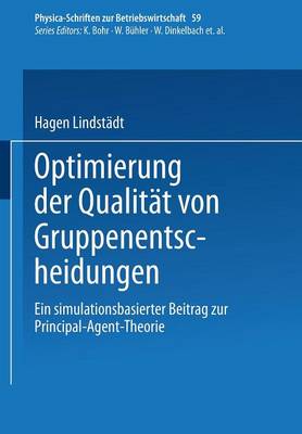 Book cover for Optimierung Der Qualitat Von Gruppenentscheidungen