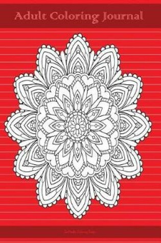 Cover of Adult Coloring Journal (red edition)