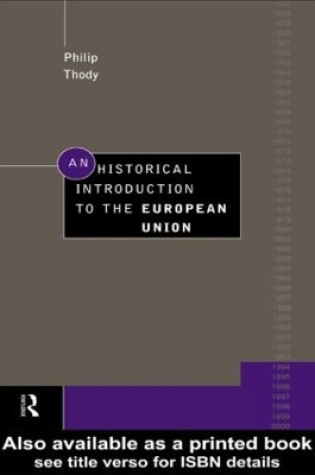 Cover of An Historical Introduction to the European Union