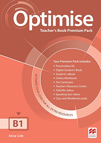 Book cover for Optimise B1 Teacher's Book Premium Pack