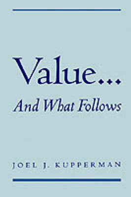 Book cover for Value... and What Follows