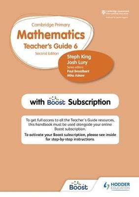 Book cover for Hodder Cambridge Primary Mathematics Teacher's Guide Stage 6 with Boost Subscription