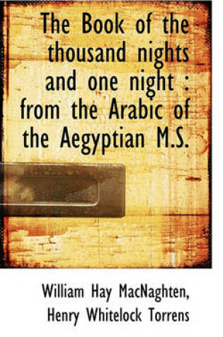 Cover of The Book of the Thousand Nights and One Night