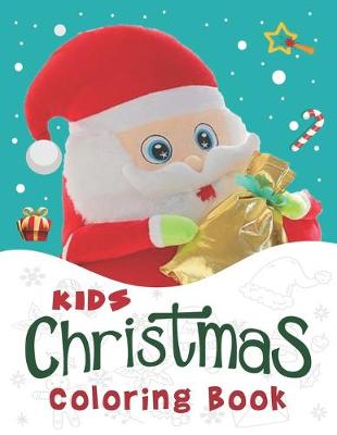 Book cover for Kids Christmas Coloring Book.