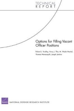 Cover of Options for Filling Vacant Officer Positions