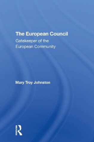 Cover of The European Council