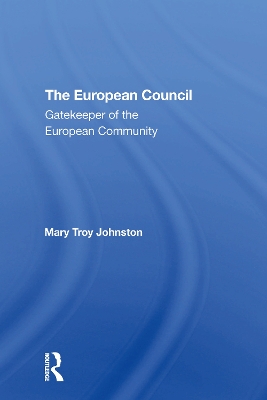 Book cover for The European Council