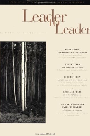 Cover of Leader to Leader