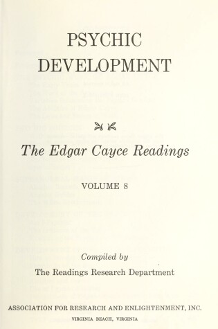 Cover of Psychic Development