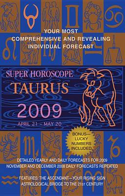 Book cover for Taurus (Super Horoscopes 2012)