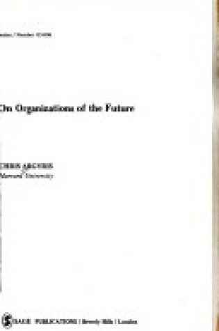 Cover of On Organizations of the Future