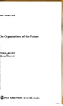 Book cover for On Organizations of the Future