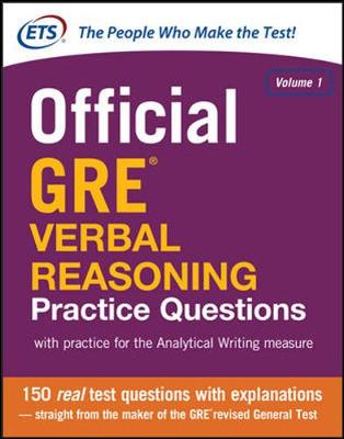 Book cover for Official GRE Verbal Reasoning Practice Questions
