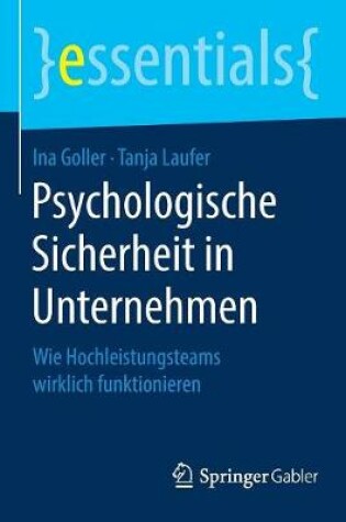 Cover of Psychologische Sicherheit in Unternehmen