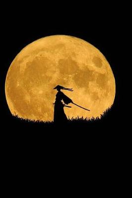 Book cover for Samurai Silhouette Against the Moon Journal