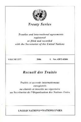 Cover of Treaty Series 2377 I