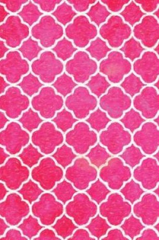 Cover of Pink Quatrefoil Pattern Painted Notebook