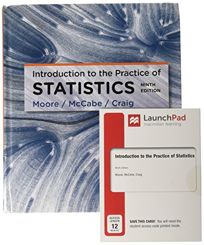 Book cover for Introduction to the Practice of Statistics 9e & Launchpad for Introduction to the Practice of Statistics 9e (Twelve-Month Access)