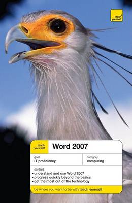 Book cover for Teach Yourself Word 2007 (McGraw-Hill Edition)