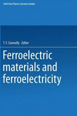 Cover of Ferroelectric Materials and Ferroelectricity,