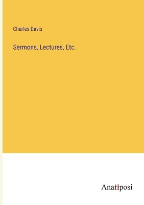 Book cover for Sermons, Lectures, Etc.