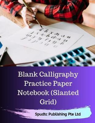 Book cover for Blank Calligraphy Practice Paper Notebook (Slanted Grid)