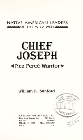 Cover of Chief Joseph