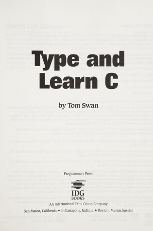 Cover of Type and Learn C