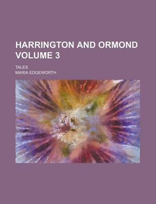 Book cover for Harrington and Ormond; Tales Volume 3